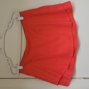 Tek Gear pinkish orange double skirted skorts